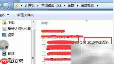 金蝶查看上年账目方法
