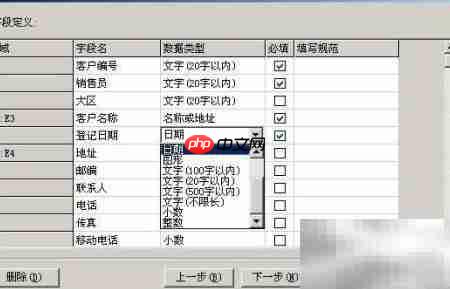 免费勤哲Excel服务器数据项定义