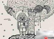 摄影棚中的泰迪犬插画