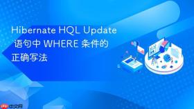 Hibernate HQL Update 语句中 WHERE 条件的正确写法
