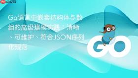 Go语言中嵌套结构体与数组的高级建模实践：清晰、可维护、符合JSON序列化规范
