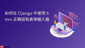 如何在 Django 中使用 htmx 正确获取表单输入值