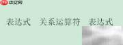 关系表达式使用指南