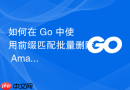 如何在 Go 中使用前缀匹配批量删除 Amazon S3 对象
