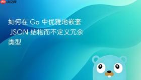如何在 Go 中优雅地嵌套 JSON 结构而不定义冗余类型