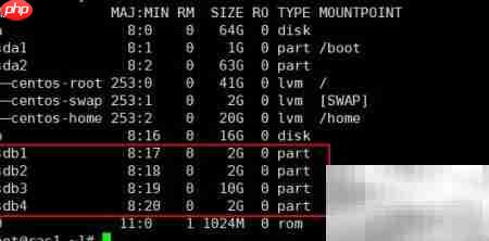 CentOS 7用fdisk分区