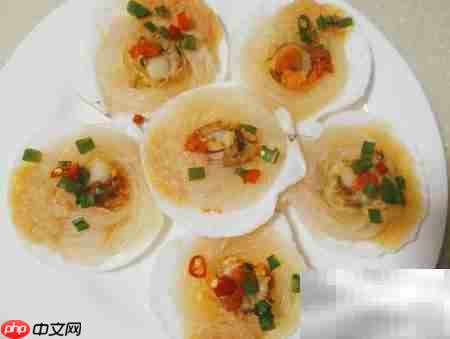 扇贝蒸粉丝的美味吃法
