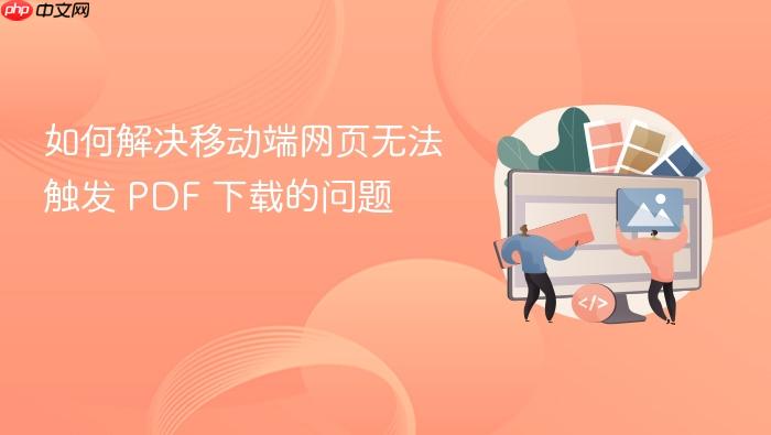 如何解决移动端网页无法触发 PDF 下载的问题