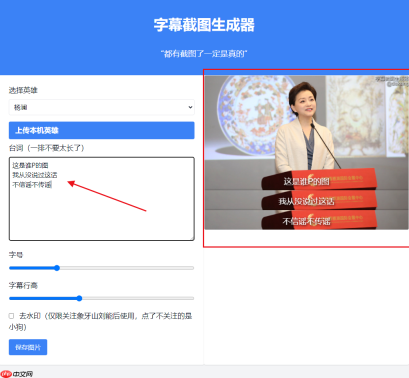 字幕截图生成器免费版在线网址