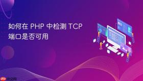 如何在 PHP 中检测 TCP 端口是否可用