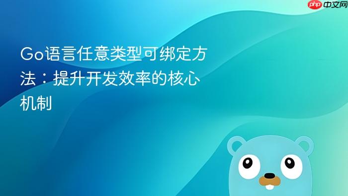 Go语言任意类型可绑定方法:提升开发效率的核心机制