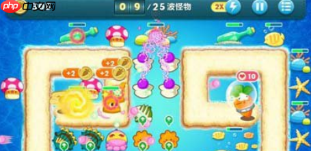 保卫萝卜1深海10怎么过 保卫萝卜深海第10关攻略图解法
