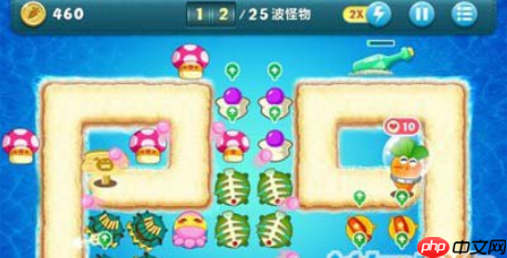 保卫萝卜1深海10怎么过 保卫萝卜深海第10关攻略图解法