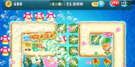 保卫萝卜1深海10怎么过 保卫萝卜深海第10关攻略图解法
