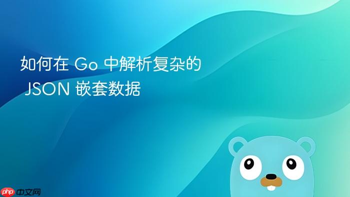 如何在 go 中解析复杂的 json 嵌套数据