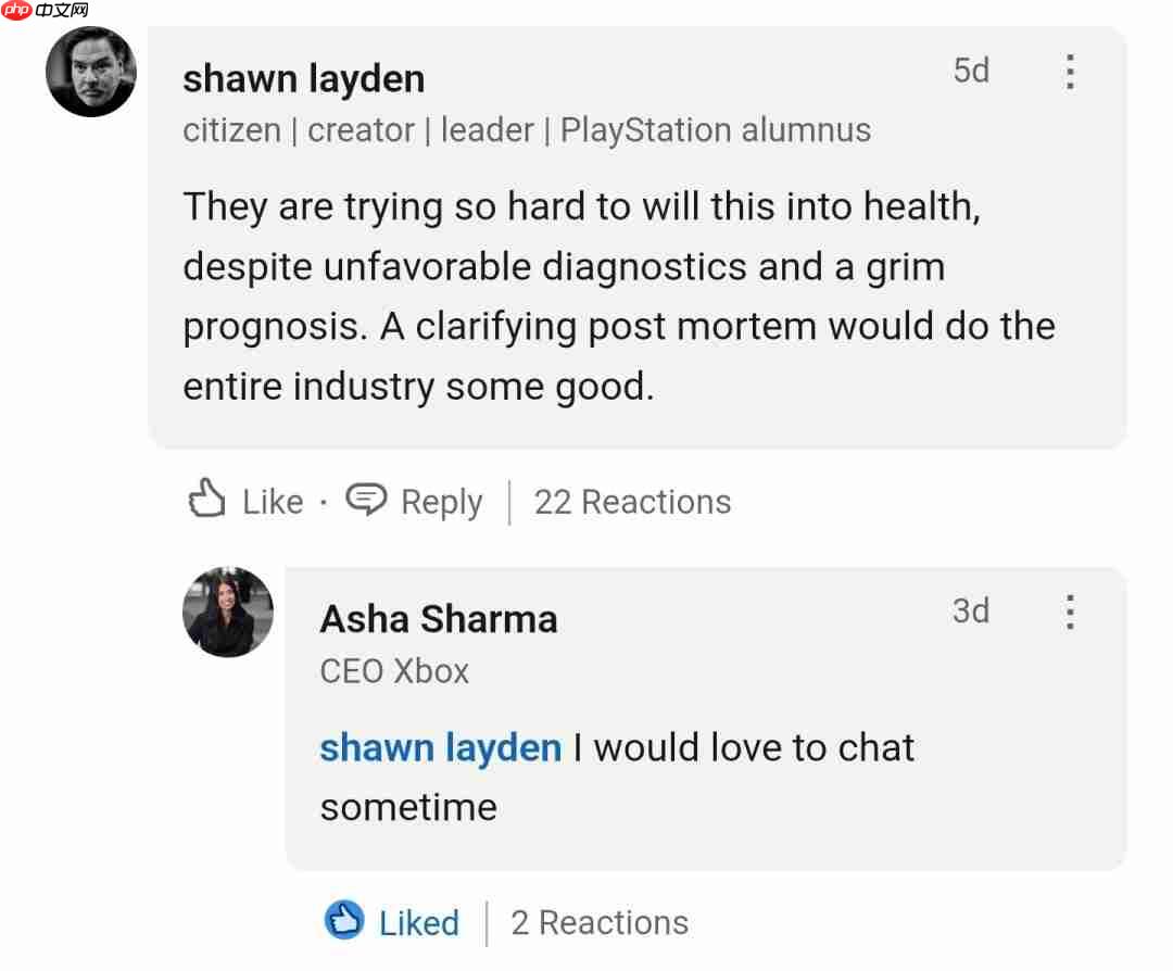 真董姐？Xbox新任女掌门想和PS4世代前总裁Shawn Layden聊聊