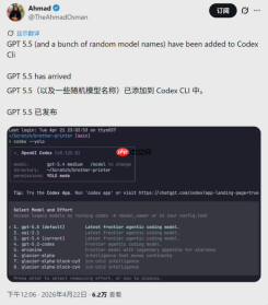 GPT-5.5 意外现身,OpenAI 智能体时代提前降临?