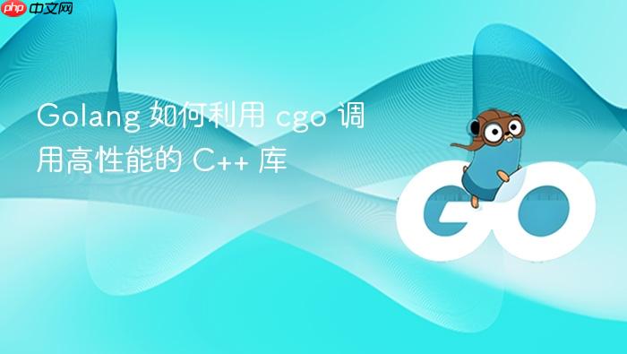 golang 如何利用 cgo 调用高性能的 c++ 库