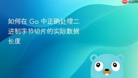 如何在 Go 中正确处理二进制字节切片的实际数据长度
