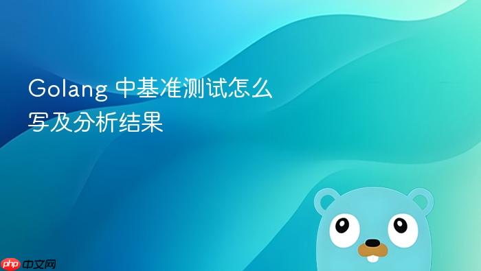 golang 中基准测试怎么写及分析结果