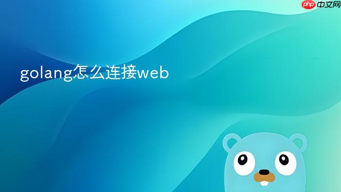 golang怎么连接web