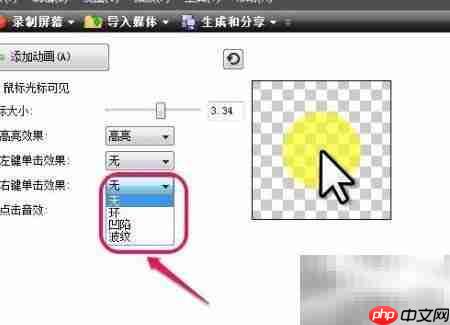Camtasia光标效果使用技巧