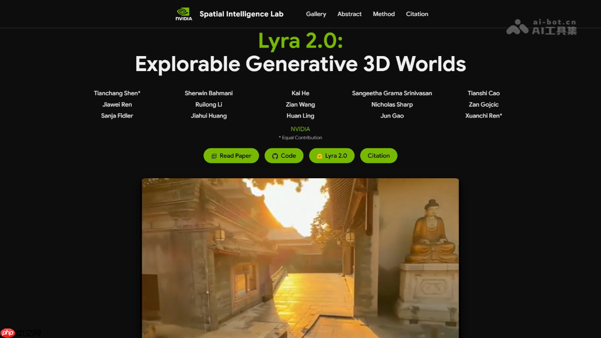 Lyra 2.0— 英伟达开源的可探索生成式 3D 世界框架