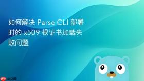 如何解决 Parse CLI 部署时的 x509 根证书加载失败问题