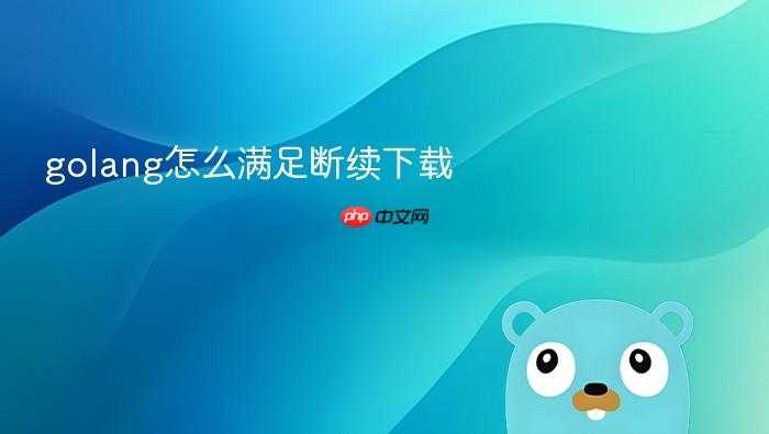 golang怎么满足断续下载