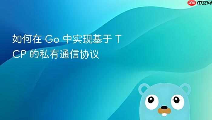如何在 go 中实现基于 tcp 的私有通信协议