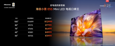 游戏玩家电视新选择，海信小墨E5S系列正式发布