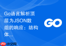 Go语言解析顶层为JSON数组的响应：结构体建模、字段提取与实战避坑指南