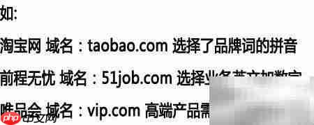 如何选好网站域名