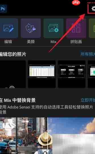 查看Photoshop Express版本号