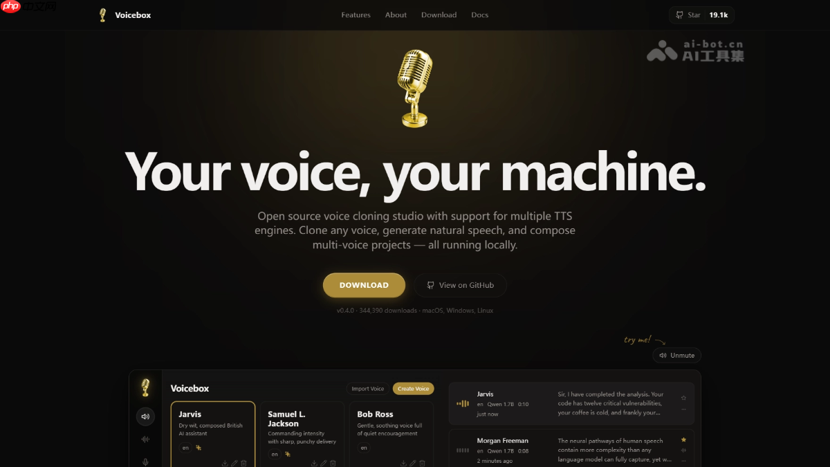 Voicebox— 开源本地语音合成工具，ElevenLabs 开源平替