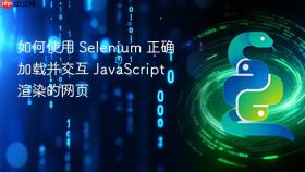 如何使用 Selenium 正确加载并交互 JavaScript 渲染的网页
