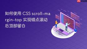 如何使用 CSS scroll-margin-top 实现锚点滚动后顶部留白
