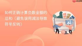 如何正确计算负数金额的总和(避免误用减法导致符号反转)