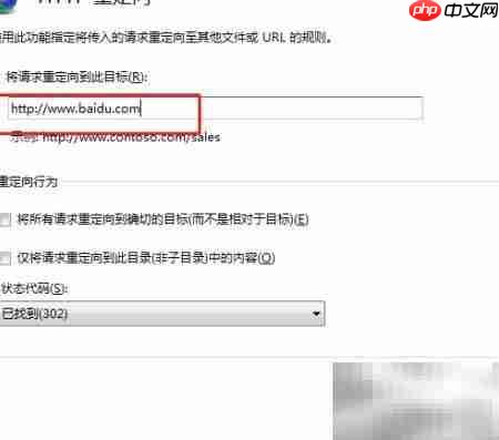 IIS设置自动跳转网页