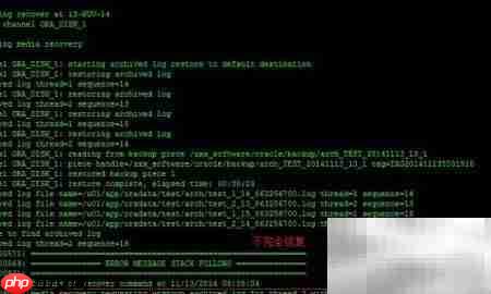RAC Data Guard RMAN恢复报错
