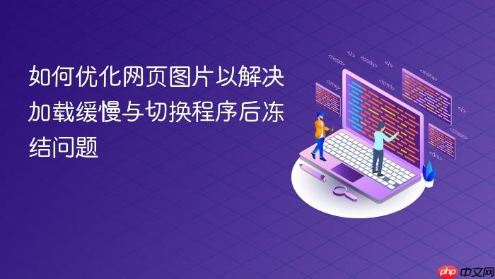 如何优化网页图片以解决加载缓慢与切换程序后冻结问题