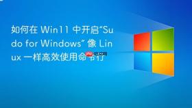 如何在 win11 中开启“sudo for windows” 像 linux 一样高效使用命令行