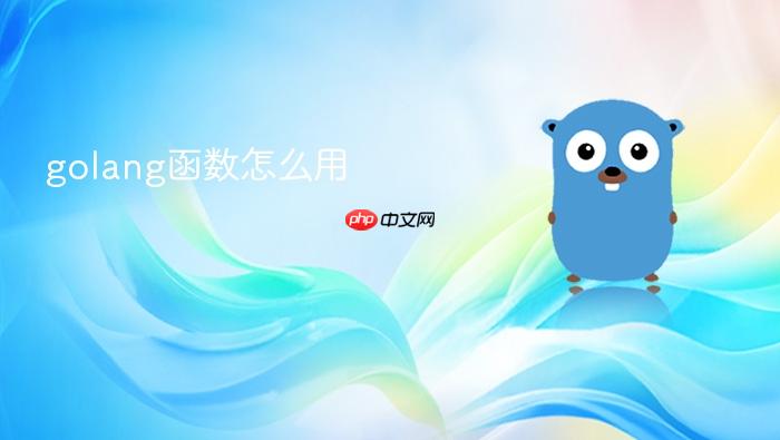 golang函数怎么用