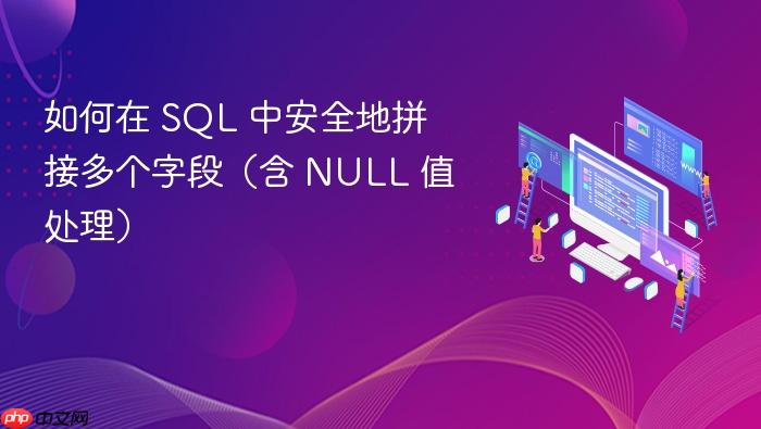 如何在 SQL 中安全地拼接多个字段(含 NULL 值处理)