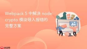 Webpack 5 中解决 node:crypto 模块导入报错的完整方案