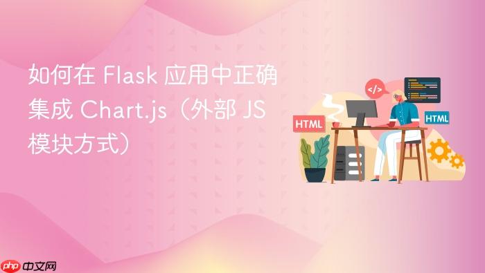 如何在 Flask 应用中正确集成 Chart.js（外部 JS 模块方式）
