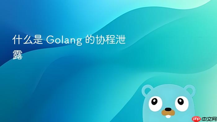 什么是 golang 的协程泄露