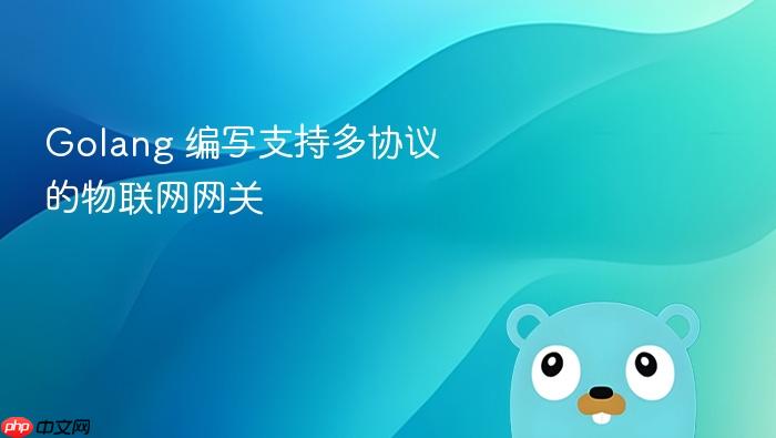 golang 编写支持多协议的物联网网关
