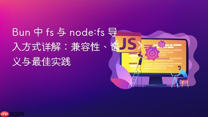 Bun 中 fs 与 node:fs 导入方式详解:兼容性、语义与最佳实践