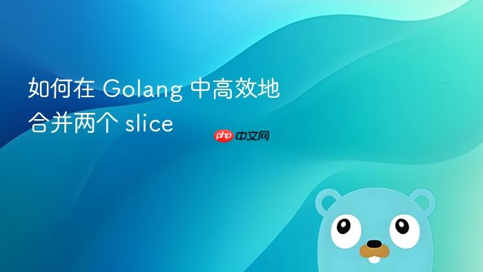 如何在 golang 中高效地合并两个 slice
